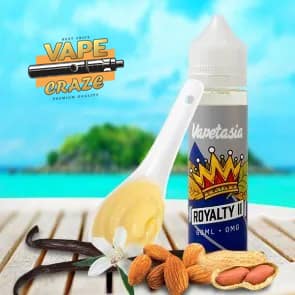 Vapetasia Royalty II E-Liquid: A complex blend of custard, nuts, and creamy vanilla in every vape