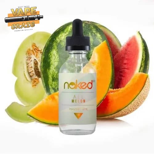 Naked All Melon: A perfect combination of three luscious melon flavors for a satisfying vaping experience