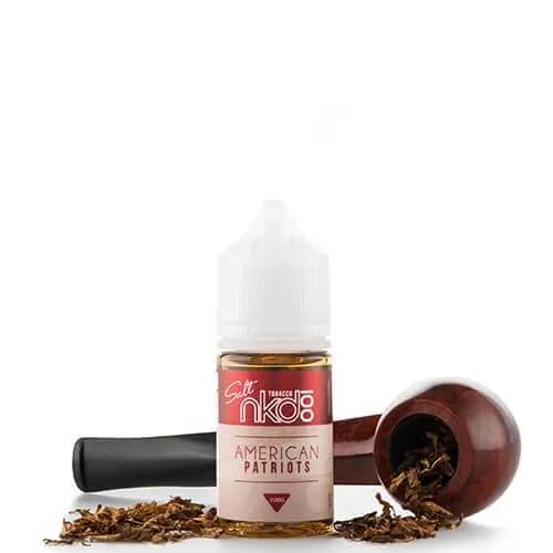 Naked SaltNic American Patriots E-Liquid: Immerse yourself in the bold and authentic taste of classic American tobacco with every vape