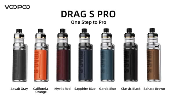 Voopoo Drag S Pro: Top-down angle showcasing the modern and ergonomic design"