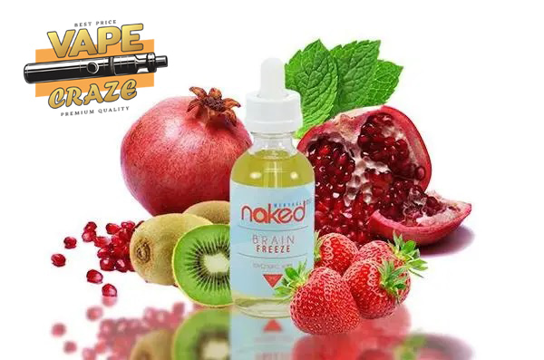 Naked Brain Freeze Vape: Savor the unique and authentic taste of this frosty fruit-infused e-juice