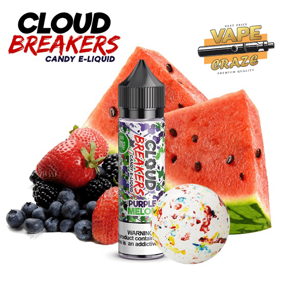 Purple Melon – Cloud Breakers: A delightful fusion of juicy melon and berry flavors.