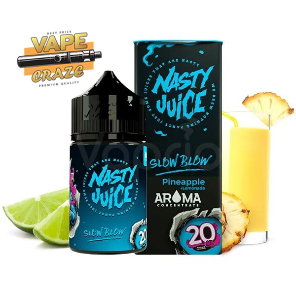 NASTY Slow Blow 60ML: A harmonious blend of pineapple and lime flavors