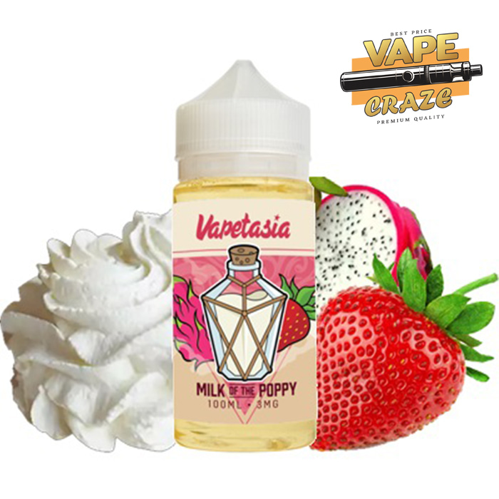Strawberry Cream E-Liquid: A vape juice that captures the essence of creamy strawberries"