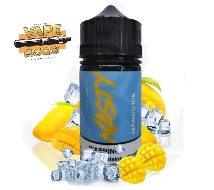 NASTY MANGO ICE 60ML: A frosty blend of ripe mango with a cool twist.