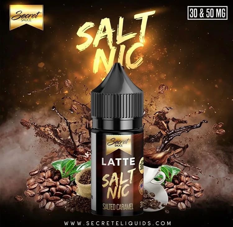 Latte SaltNic E-Liquid: Immerse yourself in the rich and creamy flavor of freshly brewed latte with every vape