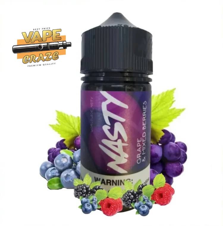 NASTY GRAPE AND MIXED BERRIES 60ML: A burst of fruity goodness for your vape