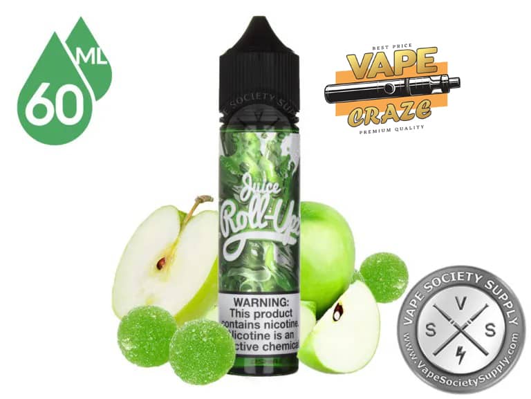 Roll Upz Apple Vape: Savor the unique and authentic taste of this orchard-fresh apple e-juice