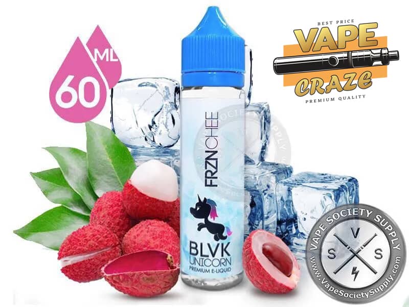 Lychee Frost Vape Adventure: Enjoy the cooling and delightful taste of BLVK FRZN Chee