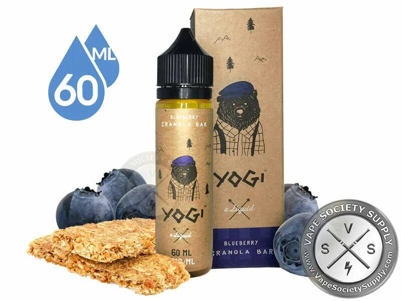 YOGI Blueberry Granola Bar: A delightful 60ml bottle of blueberry and granola-inspired vaping pleasure