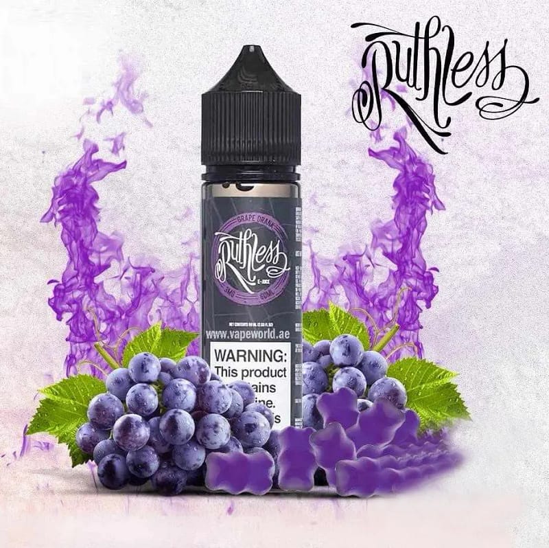 Ruthless Grape Drank E-Liquid: A delightful fusion of grape soda and candy flavors in every vape"