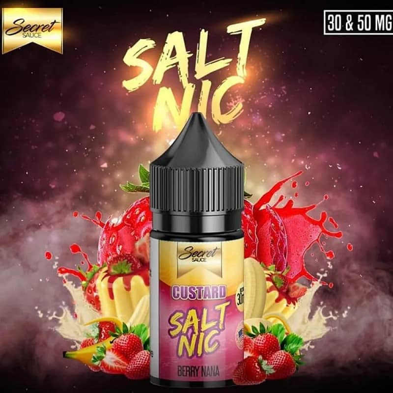 Custard SaltNic E-Liquid: Immerse yourself in the velvety and creamy flavor of luscious custard with every vape