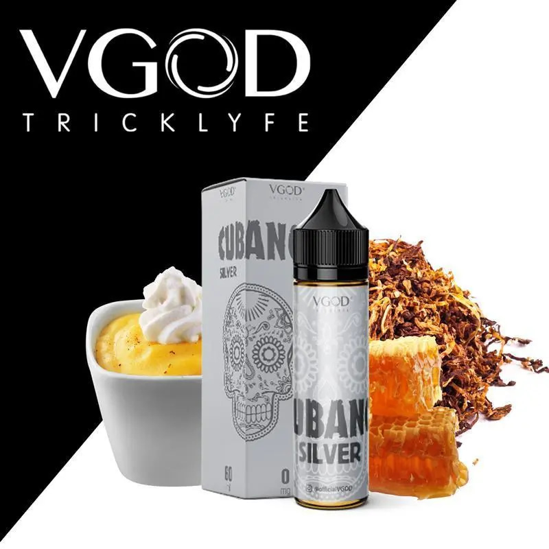 VGOD Cubano Silver 60ML: Immerse yourself in the refined and flavorful world of VGOD Cubano Silver