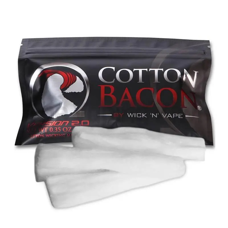 Cotton Bacon Vape Wick: Premium cotton for optimal flavor and wicking performance