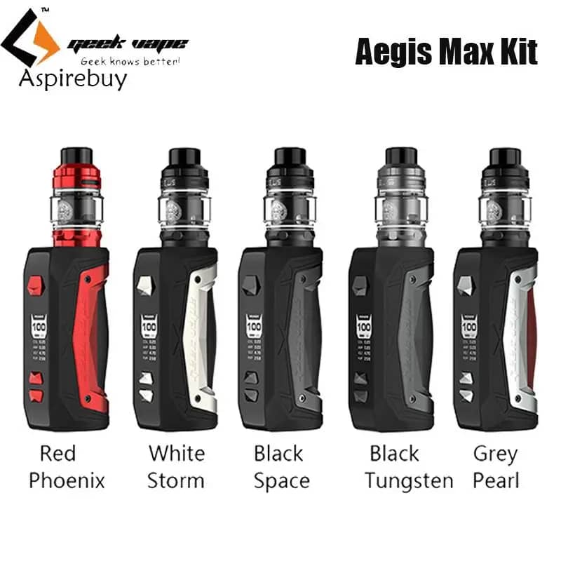 "GEEKVAPE AEGIS MAX ZEUS KIT: Designed for water, dust, and shock resistance"