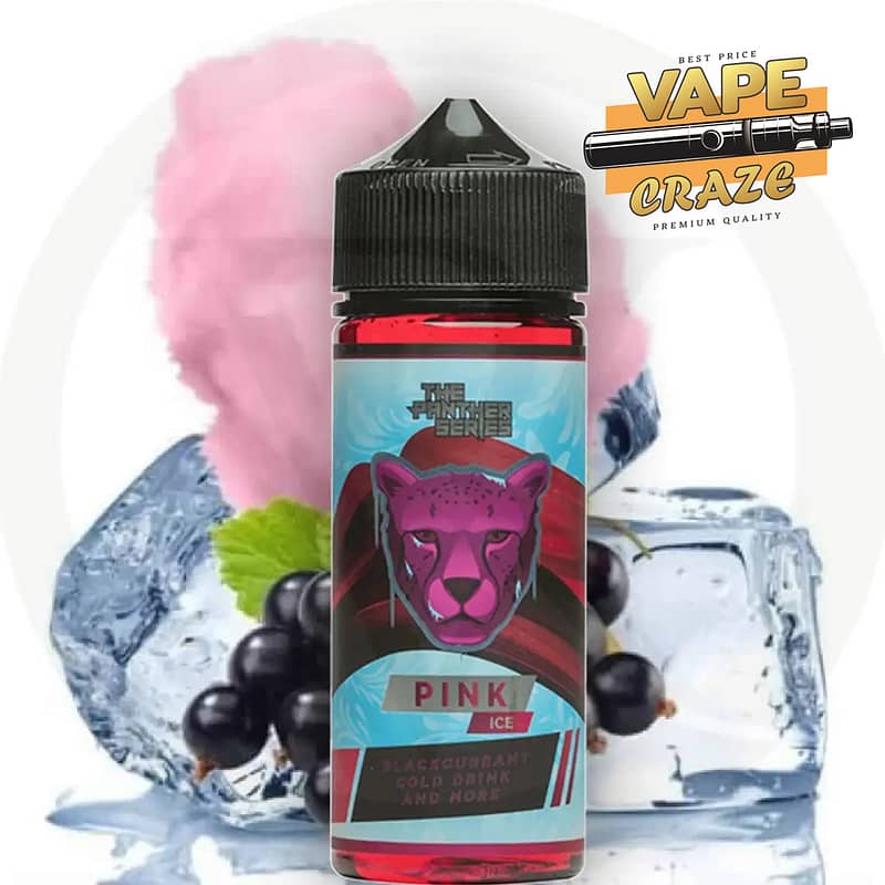 Frosty Fruit-Infused Vape Delight: Immerse yourself in the icy goodness of Dr Vapes' Pink Panther Ice"
