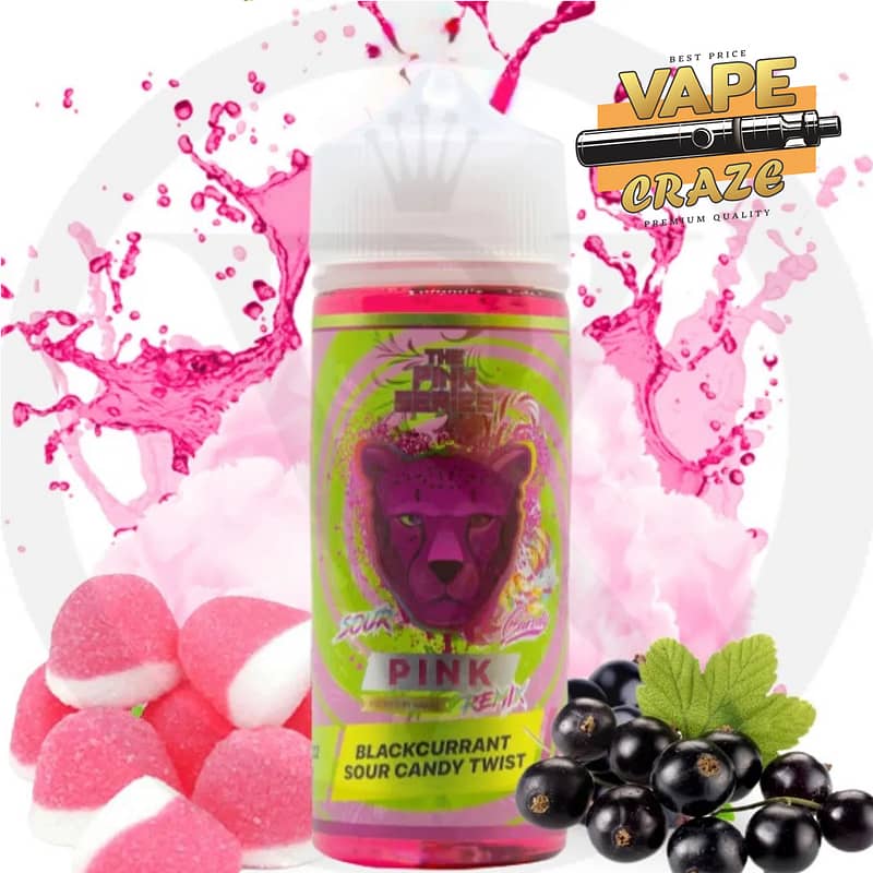Pink Sour E-Liquid: A 120ml bottle of tangy and refreshing vape blend by Dr Vapes"
