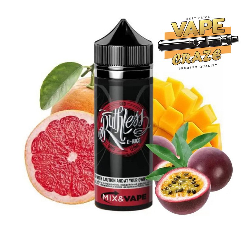 RED CRAVVE VAPE JUICE BY RUTHLESS 120ML: A burst of irresistible flavor in every vape