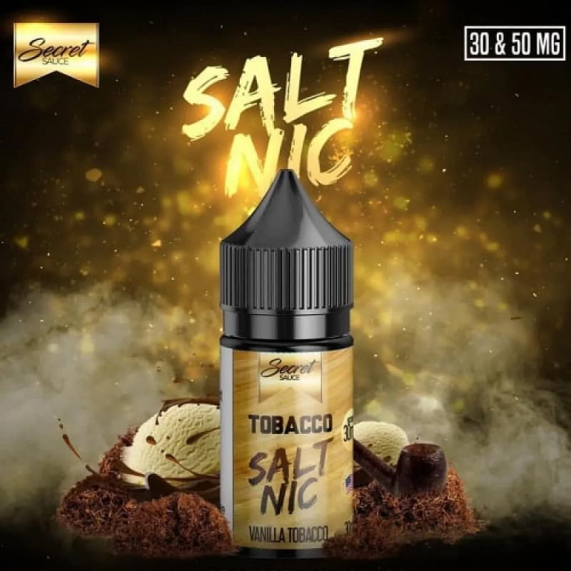 Tobacco SaltNic E-Liquid: Immerse yourself in the classic and robust flavor of authentic tobacco with every vape
