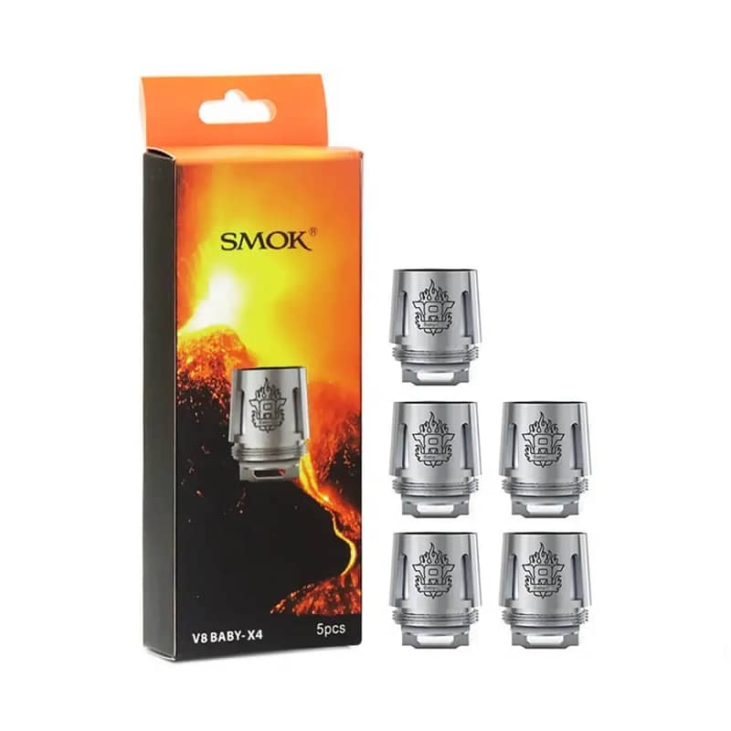 V8 Baby X4 Coil: Experience balanced flavor and vapor production with this coil