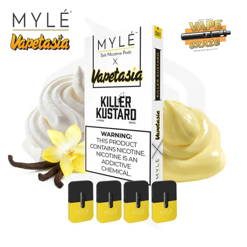 MYLE Pod Killer Custard - Vanilla: A burst of decadent sweetness and creaminess in every puff