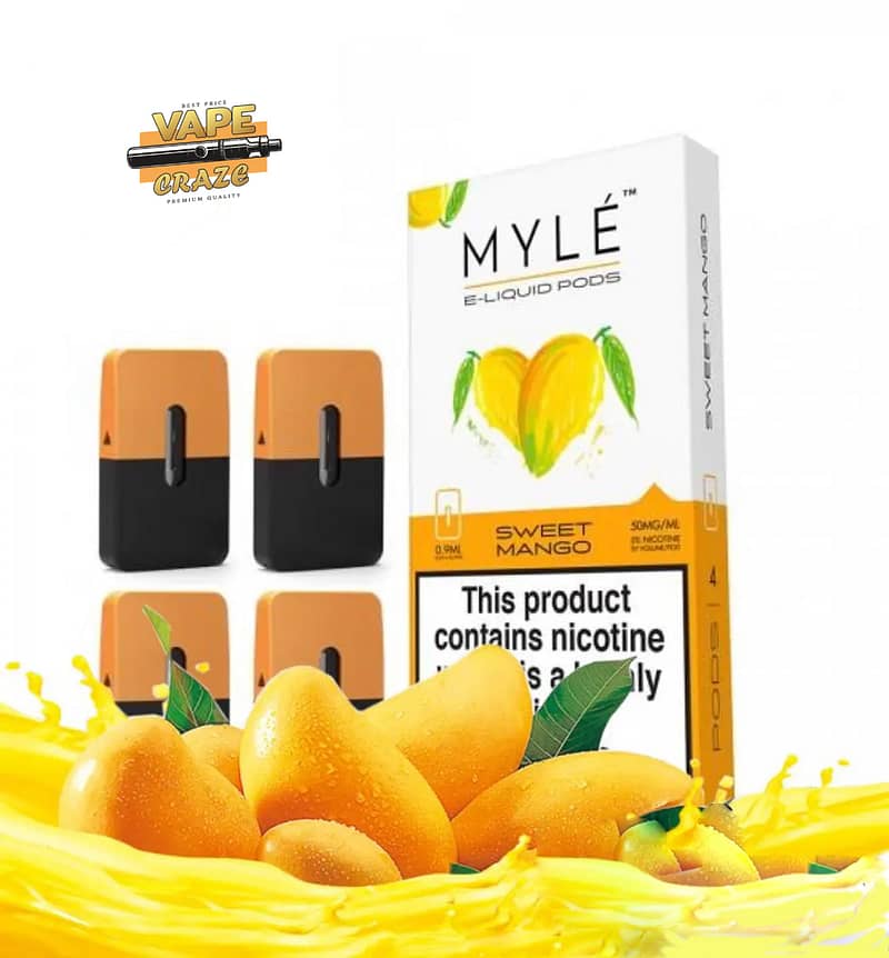 MYLE Sweet Mango Pod: Dive into a tropical paradise with the irresistible taste of sweet, ripe mangoes